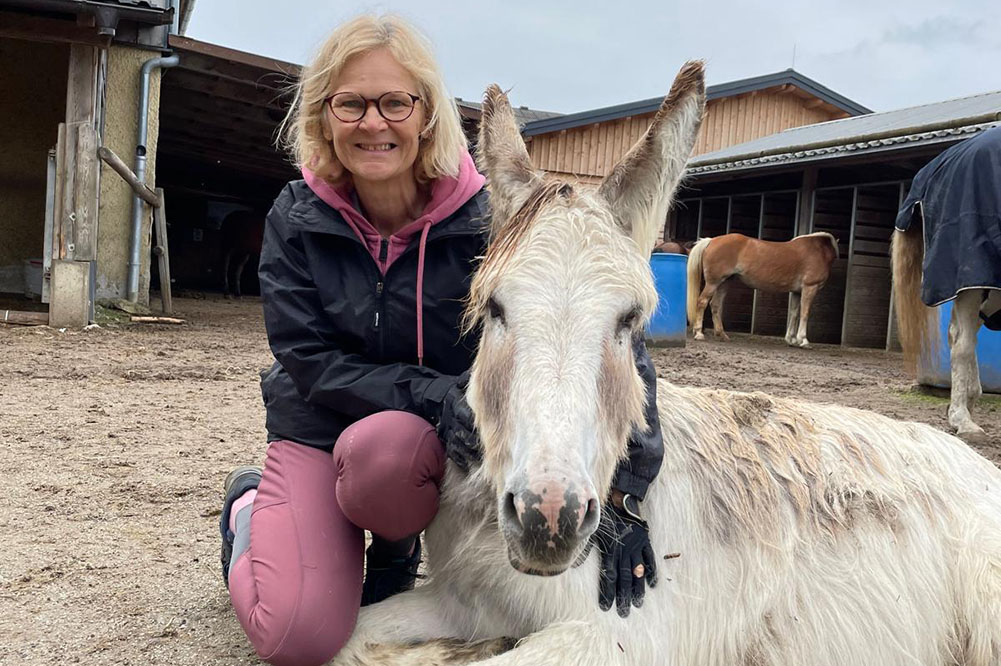 Andrea und Esel